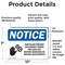 Signmission Saw Blade Present Disconnect Sign With Symbol, 10 in W x Rectangle, Vinyl Decal OS-2PACK-NS-D-710-L-18245 - alternate 2